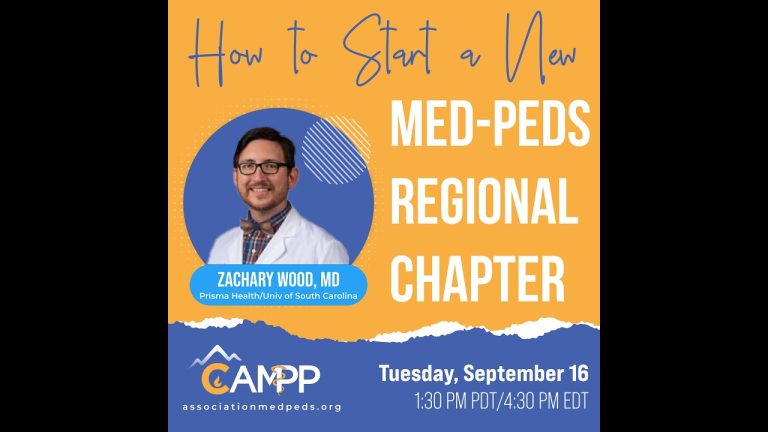 How to Create a Med-Peds Regional Chapter